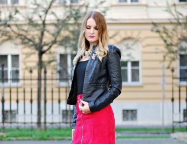 All black and a touch of red - Fashion Look Rock Skirt - Fashionladyloves - Modeblog - Fashionblog