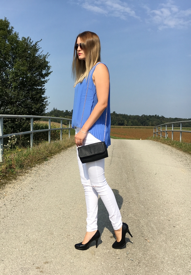 Knee Cut Jeans - sommerliches Outfit - Streetstyle Mode - Fashionladyloves by Tamara Wagner - Fashionblog