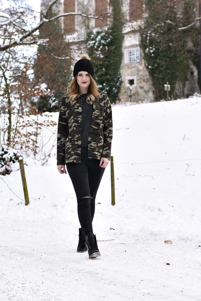 Camouflage Jacket Look - Fashionladyloves