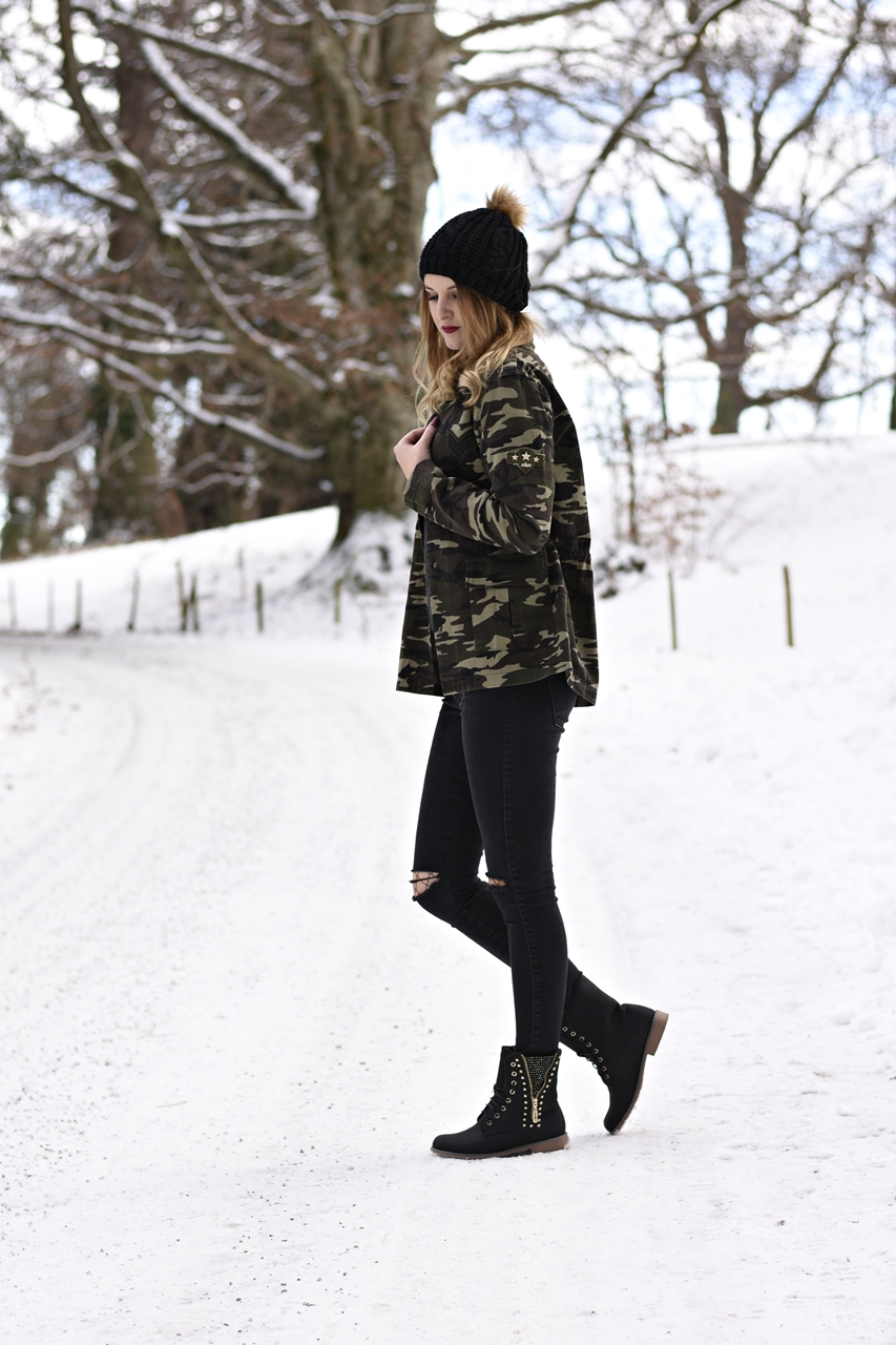 Camouflage Jacket Look - Fashionladyloves