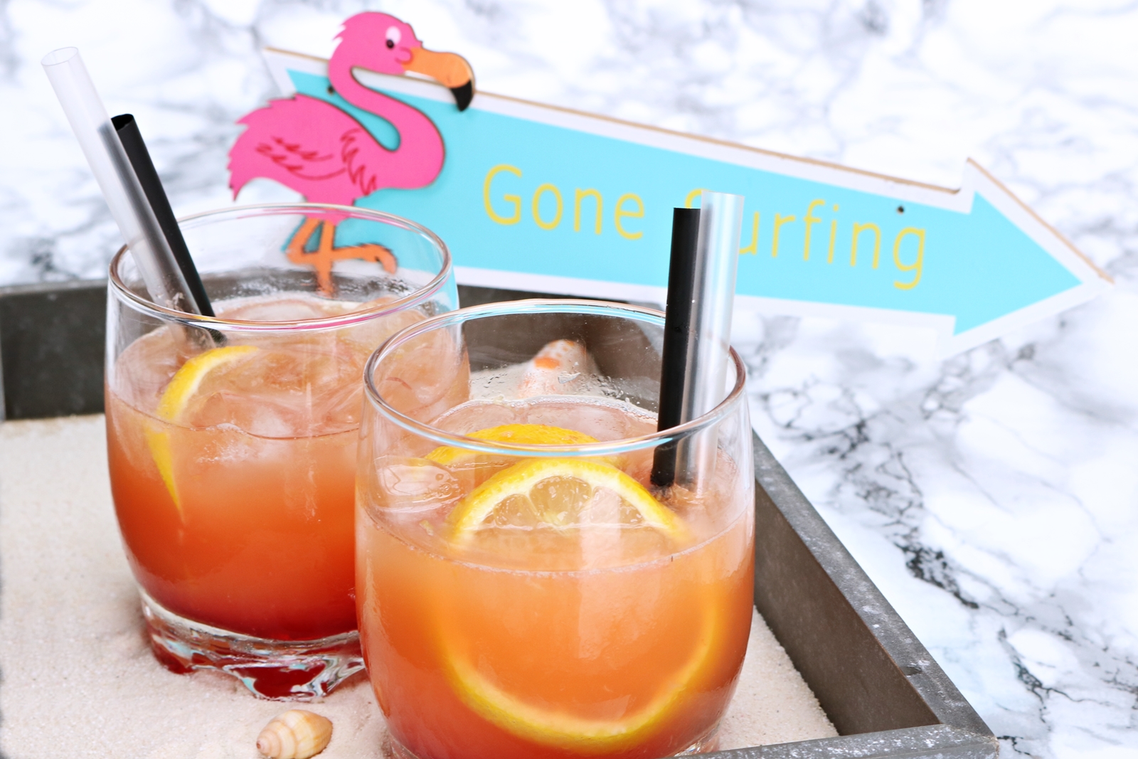 Flamingo Cocktail alkoholfrei - erfrischender exotischer Cocktail auch für Kinder geeignet - Rezept - Fashionladyloves by Tamara Wagner - Foodblog 