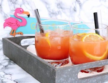 Flamingo Cocktail alkoholfrei - erfrischender exotischer Cocktail auch für Kinder geeignet - Fashionladyloves by Tamara Wagner - Foodblog