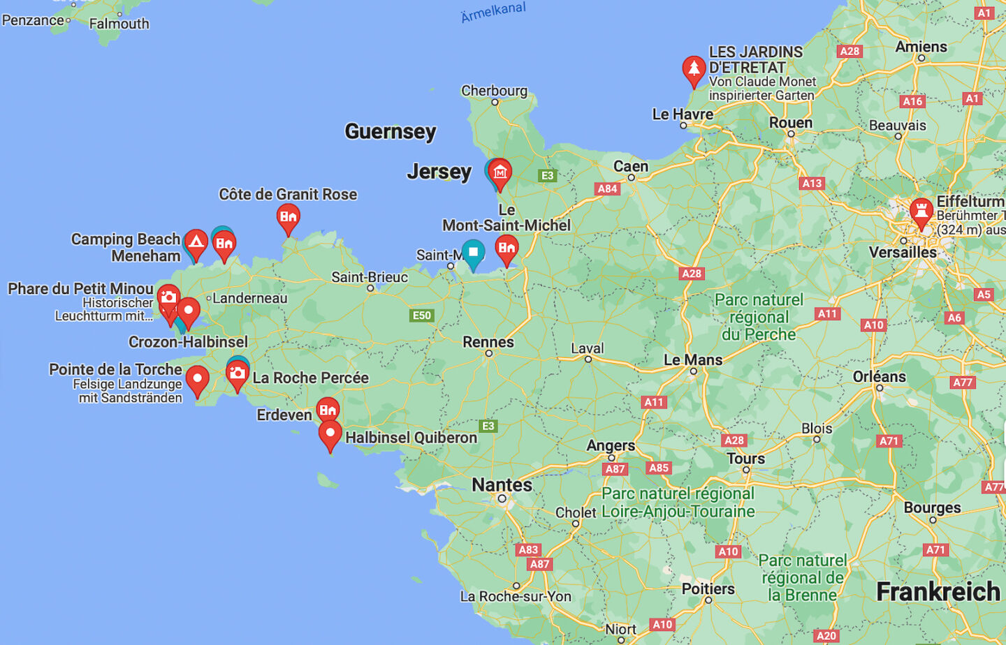 Mit dem Van durch Frankreich - Normandie und Bretagne - Roadtrip durch Frankreich - Campen in Frankreich - Campertrip Europa - Vanille in Europa - Reisen mit Hund - Reiseroute durch Frankreich mit dem Wohnmobil - Fashionladyloves by Tamara Wagner